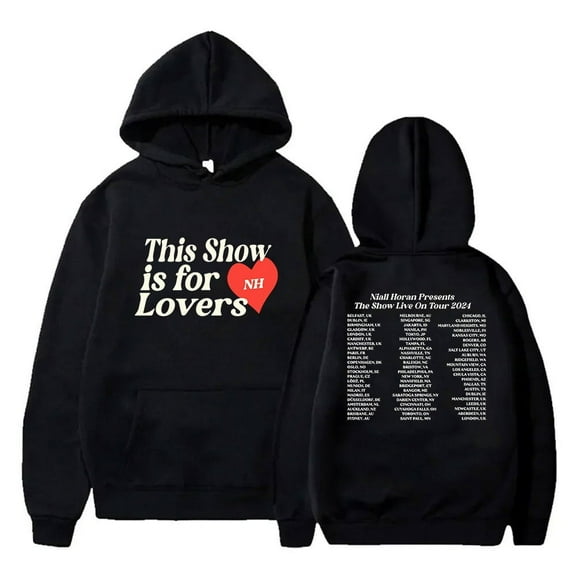 Niall Horan THIS SHOW IS FOR LOVERS Merch Hoodie Pockets Drawstring Unisex Hooded Sweatshirt Fashion Clothing