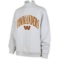 thumbnail image 2 of Women's '47 Heather Gray Washington Commanders Vantage Mock Neck Pullover Sweatshirt, 2 of 3