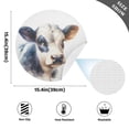 thumbnail image 2 of Ryvnso Cow Watercolor Round Plate Mats Dining Table Placemat Set of 4 for Holiday Decoration, 2 of 7