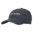 thumbnail image 2 of Daddy Embroidered Unstructured Dyed Cotton Cap - Navy OSFM, 2 of 5