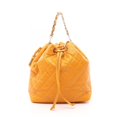 thumbnail image 1 of Pre-Owned CHANEL Matelasse Backpack Bag in Calfskin Leather, Women's, Orange (Good), 1 of 10