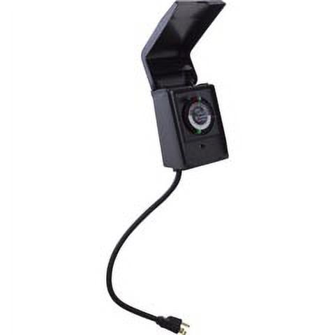 Intermatic P1121 Outdoor Mechanical Plug-In Timer with Built-In Enclosure
