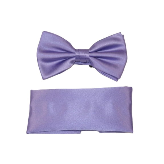 Men's satin Silky Bow Tie Hankie by J.Valintin Collection 10027 Lavender