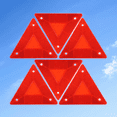 thumbnail image 1 of Minkissy 6pcs Warning Safety Triangle for Vehicles to Ensure Safety During Driving, 1 of 4