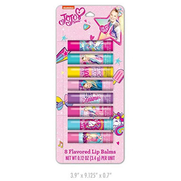 Taste Beauty JoJo Siwa 8 Pack Lip Balm - Live Your Dream! 8 Unique