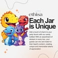 thumbnail image 4 of Ethisa 12 Pack Dinosaur Party Favors - DIY Candy Jars with Ribbons and Stickers - Party Decoration Bottles for Birthday, Baby Shower and School Classroom - Dinosaur Table Centerpiece Gifts for Kids, 4 of 6