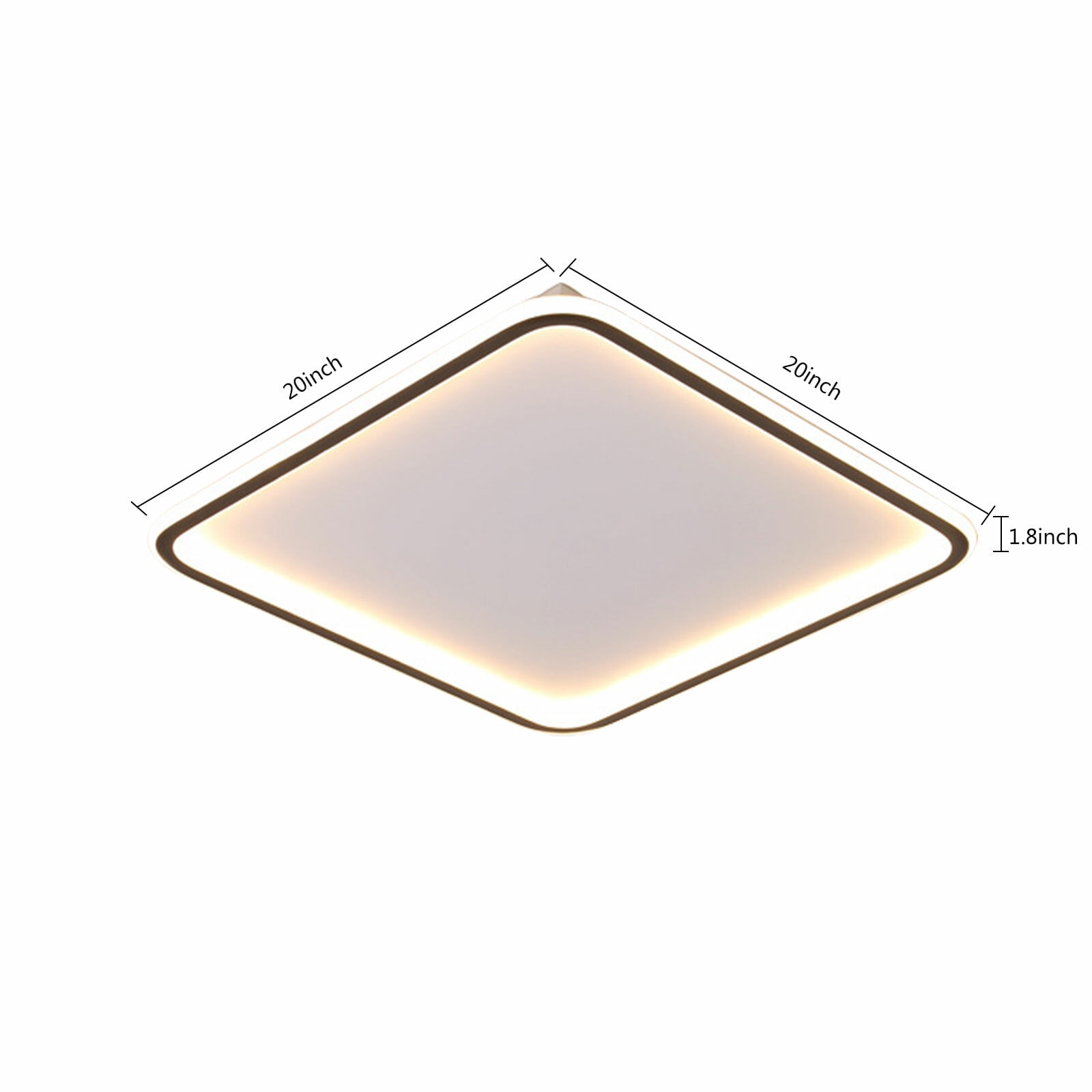 45W 50*50*4.5cm Ceiling Lamp Adjustable Dimmable Ceiling Light Fixture Indoor for Lighting Children's Rooms Living Rooms Dining Rooms