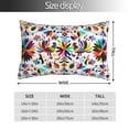 thumbnail image 2 of Kdxio Cotton Pillow Cases 16"X24" Pillowcases,Soft And Breathable Bedroom Pillow Cases-Mexican Bright Style, 2 of 8