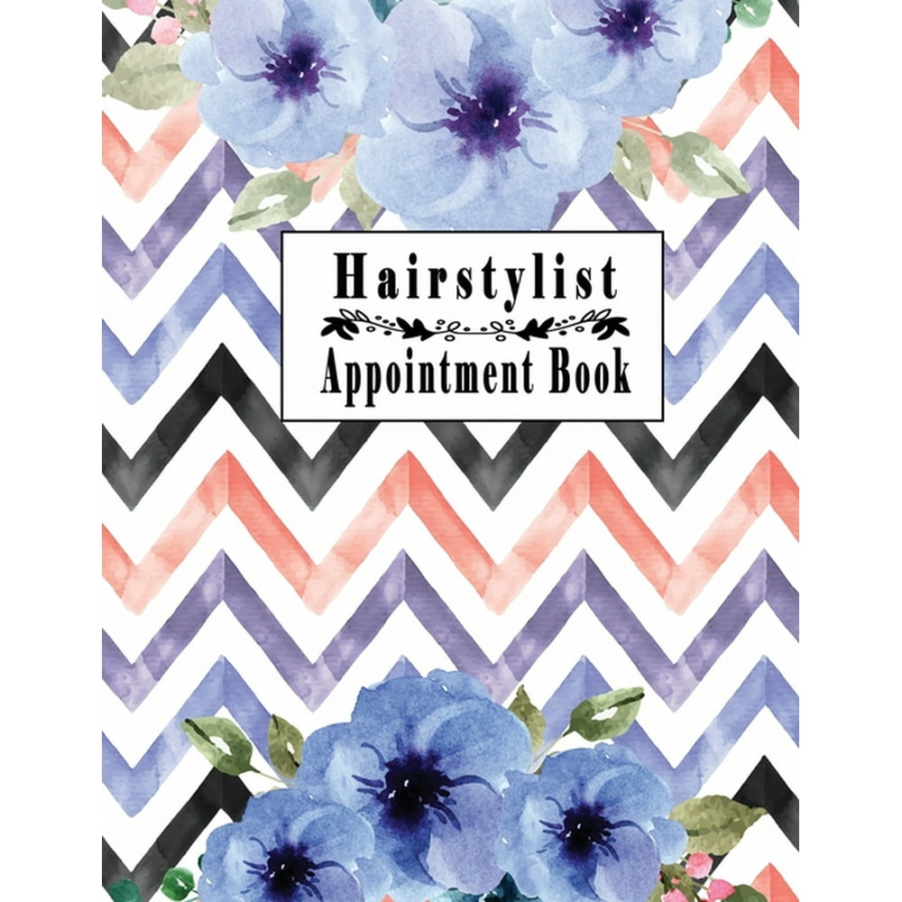 Appointment Book Hairstylist Appointment Book Floral Watercolor Appointment Book for Salons