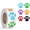 Colorful, variant on 500PCS Dog Paw Print Stickers, 1 Inch Black Dog Stickers for Kids, Self-Adhesive Puppy Paw Prints Labels for Gifts, Mailing, Vets