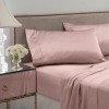 Martex Elegance 4-Piece Queen Satin Sheet Set | Silky Smooth | Great for Hair & Skin | Rose Gold