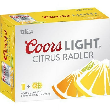 Coors Light Citrus Radler, 12 pack, 12 fl oz