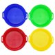 thumbnail image 1 of Juego de 4 juguetes coloridos para niños: juego de tamices para arena de playa de color rojo, azul, amarillo y verde, 1 of 8
