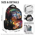 thumbnail image 7 of KUIFORTI Baseball Print School Bag for Kids Versatile Backpack with Multiple Organizer Pockets Waterproof Outdoor Teen Boys Bookbag for Elementary Middle School, 7 of 7