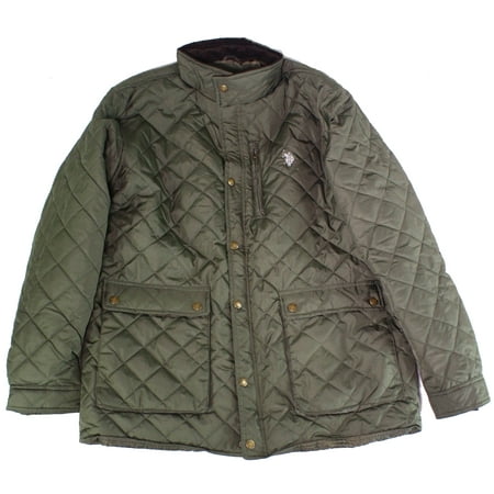 U.S Polo Assn Coats & Jackets - Mens Jacket Quilted Full-Zip Button ...