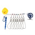 thumbnail image 1 of EDTara 5m Portable Fishing Stringer With Marker Buoys Adjustable Length 7-snap Stringer Outdoors Fishing Equipment, 1 of 9
