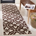 thumbnail image 2 of SAFAVIEH Four Seasons Lilibeth Geometric Area Rug, Chocolate/Ivory, 3'6" x 5'6", 2 of 7