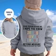 thumbnail image 2 of LUOGENLI Hoodies Girls Sweatshirt Girl You Hooded Casual Loose Letter Print Hoodie Cute Sweatshirts for Girls 10-12 St. Patrick's Day Hoodies for Girls 14-16 Baggy Light Gray 3-4 Years, 2 of 7