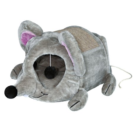 EAN 4011905362908 product image for TRIXIE Pet Products Lukas Cuddly Cave Cat Bed, Mouse Shaped with Sisal Scratchin | upcitemdb.com