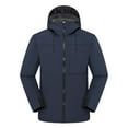 thumbnail image 2 of Frostluinai Mens Rain Jacket Waterproof with Hooded Hiking Coat Lightweight Windbreaker Rain Coats Big and Tall Outdoor Jackets with Pocket, 2 of 8