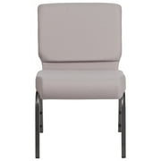 Flash Furniture Hercules Series Upholstered Padded Event Chair for Churches and Venues, Dark Gray