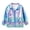 Sky Blue, variant on Krdevn Unisex Kids Metallic Shiny Zip Jacket, Lapel Collar Long Sleeve Fashion Casual Coat Trendy Boys Girls Coat for Spring Fall,Black