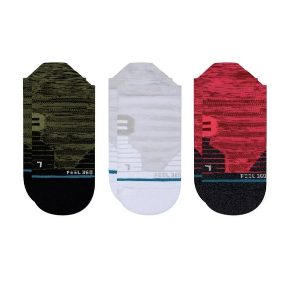 STANCE Performance Mid Cushion Nylon Bled Tab Height Arch Support Womens  3 PACK Small 5-7.5