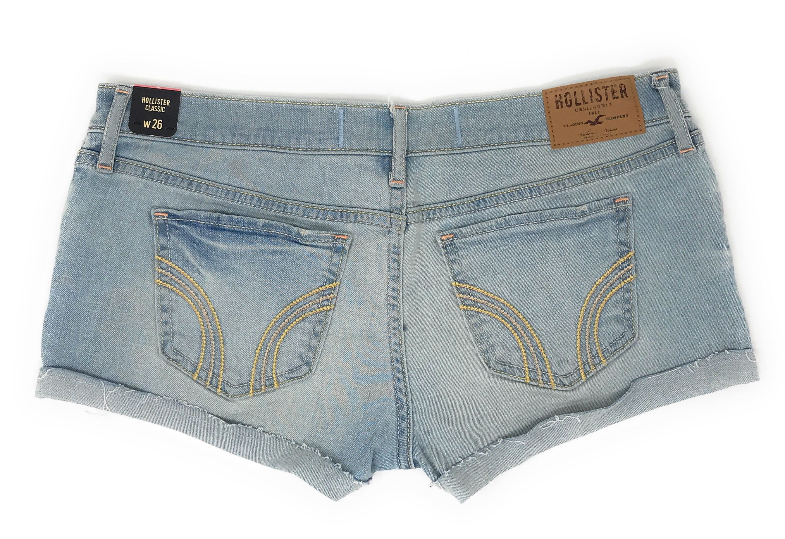 Jean shorts hollister hotsell