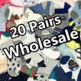 thumbnail image 3 of WAFUNNE 20 Pairs Baby Socks Boy Girl Cotton Socks Wholesale for Infant Toddler Kids Children (Pattern at Random) Boy 0-12 Months, 3 of 6