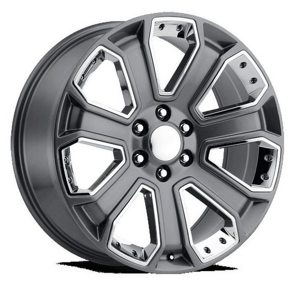 REV Wheels 588S-2298328 588 Series- 22x9 - 6.1 bs - 6x5.5/6x139.7 -Gray/Machined