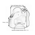 thumbnail image 3 of Ccdes Motorcycle Handlebar Riser Clamp Adapter Fit for Benelli 502C/TRK502/502X/752S/Leoncino BJ500,Handlebar Risers for Benelli,Motorcycle Handlebar Risers, 3 of 8