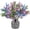Multi Color, variant on 6 Pcs Faux Flower Fake Babys Breath Flower Bulk Artificial Gypsophila Bouquet Silk Floral for Home Kitchen Bedroom Festival Wedding Xmas Party Decor (Orange)