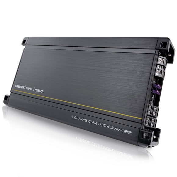 Amplificador Mono Block 4ch Nano 4.1600w Steelpro Color Negro