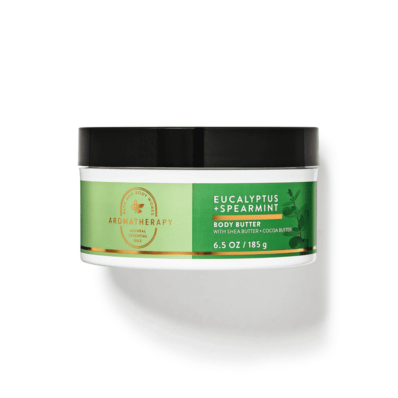 Bath & Body Works Aromatherapy Eucalyptus & Spearmint Body Butter with Shea Butter, Cocoa Butter, 6.5 oz
