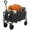Black, variant on Blazezo Foldable Wagon Cart with Wheels, 220 lbs Heavy Duty Collapsible Trolley, Portable Folding Cart with Adjustable Handle for Camping Garden Beach Shopping