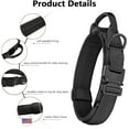thumbnail image 4 of Tactical Dog Collar, Adjustable Military Training Nylon Dog Collar with Control Handle and Heavy Metal Buckle for Medium and Large Dogs, with Patches and Airtags Case, 4 of 6