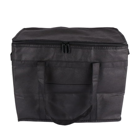 

NUOLUX 1Pc Breathable Picnic Bag Insulated Fresh-keeping Bento Bag for Picnic (Black)