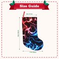 thumbnail image 3 of Uemuo Red And Blue Lightning Print Christmas Stockings, 18inch Xmas Hanging Stocking Decorations for Christmas Party Family Decor, 3 of 7