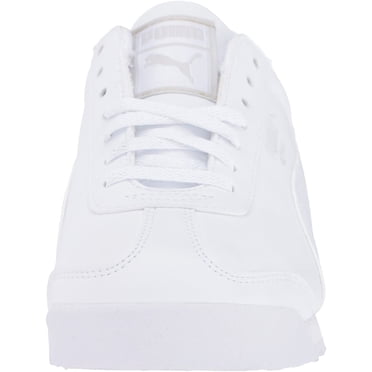 Big Kid's Puma Roma Basic Jr White/White (354259 14) - 4