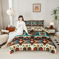 thumbnail image 4 of Homewish Boho Flower 3-Piece Full Size Comforter Sets For Boys Girls,Tribal Aztec Bedding Comforter Set,Bohemian Hippie Theme Lightweight Bedding Sets,Super Cozy Room Decor,Reversible, 4 of 8