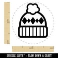 thumbnail image 2 of Winter Beanie Hat Self-Inking Rubber Stamp Ink Stamper - Blue Ink - Medium 1 Inch, 2 of 7