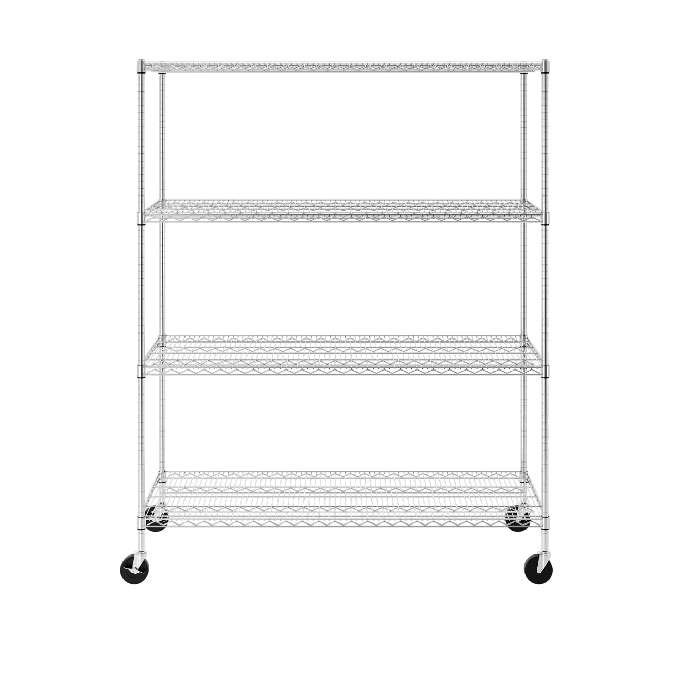 SafeRacks NSF Certified 4Tier Steel Wire Shelving with Adjustable