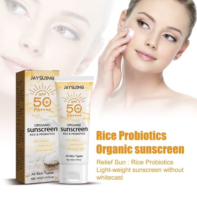 Ganfancp Protector Solar Corporal Cuidado Corporal Refrescante y No Graso 40G Ofertas Del Día 1* Protector Solar