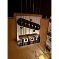 thumbnail image 6 of Telecaster Bridge w/Compensated Brass Saddles & Cut-Down Sides for Fender Tele Guitar Black, 6 of 12