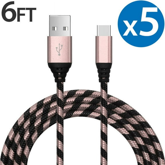 Type C Charger Fast Charging Cable USB-C Type-C 3.1 Data Sync Charger Cable Cord For Samsung Galaxy S10  S9 S8 Plus Galaxy Note 8 9 Nexus 5X 6P OnePlus 2 3 LG G5 G6 G7 V20 V30 V40 HTC M10 Google Pixel