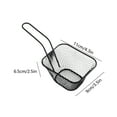 thumbnail image 2 of Black Mini French Fries Basket Stainless Steel Snack Holder For Food Tableware Kitchen Use 1Pc Portable With Handles Dimensions 4.3X3.5X2.5 Inches Net Weight 0.17 Lb, 2 of 6