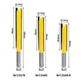 thumbnail image 3 of Lavie Extended Blade Double-Edged Slotting Cutter for Woodworking Machines - 8mm x 1/2 Inch x 76mm Straight Router Bit, Non-Imported Durable Tool for Precise Woodworking Tasks, Long-Lasting, 3 of 6
