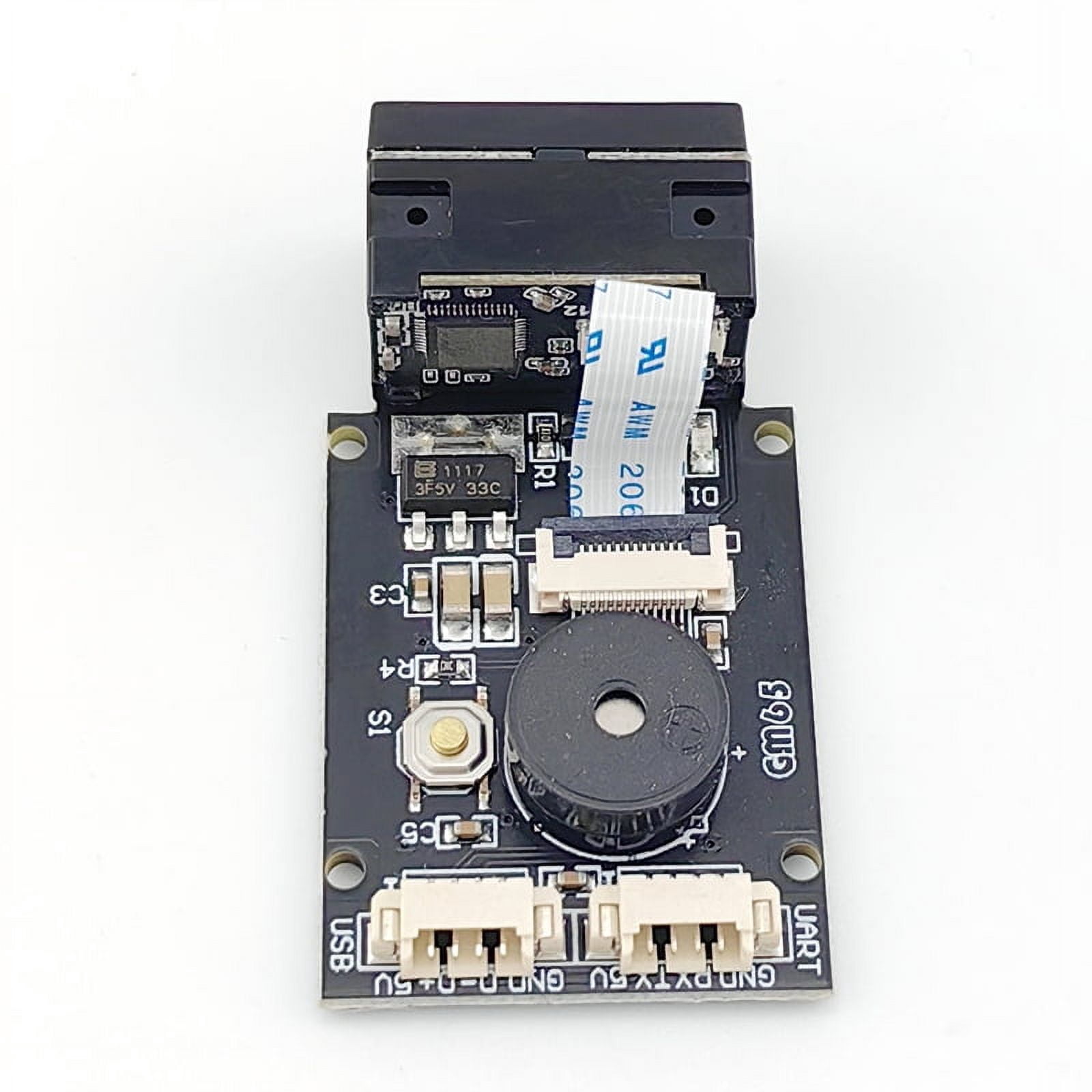 New GM65 USB Wired Barcode Scanner 1D 2D Bar Code Reader QR Code Reader Module CMOS Buzzer for Reminding with Cable UART