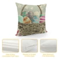 thumbnail image 4 of PHYHOO Throw Pillow Covers Bunny Eggs Spring Home Decor for Couch, 4 of 5