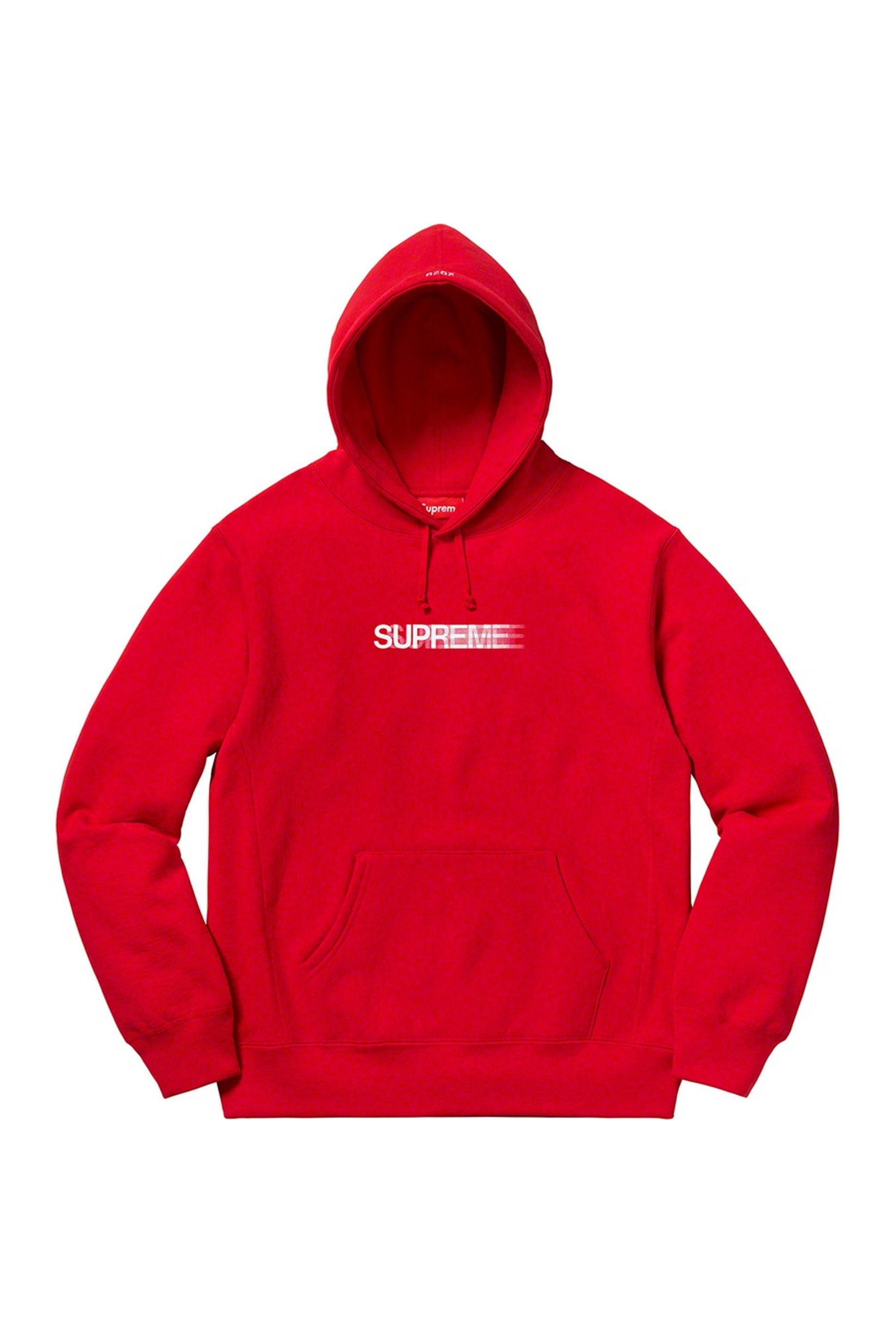 Supreme - Supreme Motion Logo Hooded Sweatshirt Red - Size Large